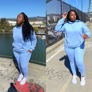 Spring Blue Joggers Set